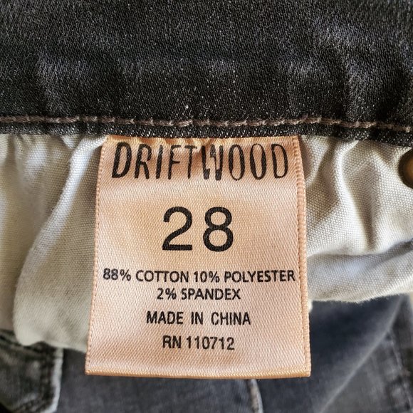 Driftwood Jackie Embroidered Hem Jeans Size 28 EUC - Picture 13 of 16